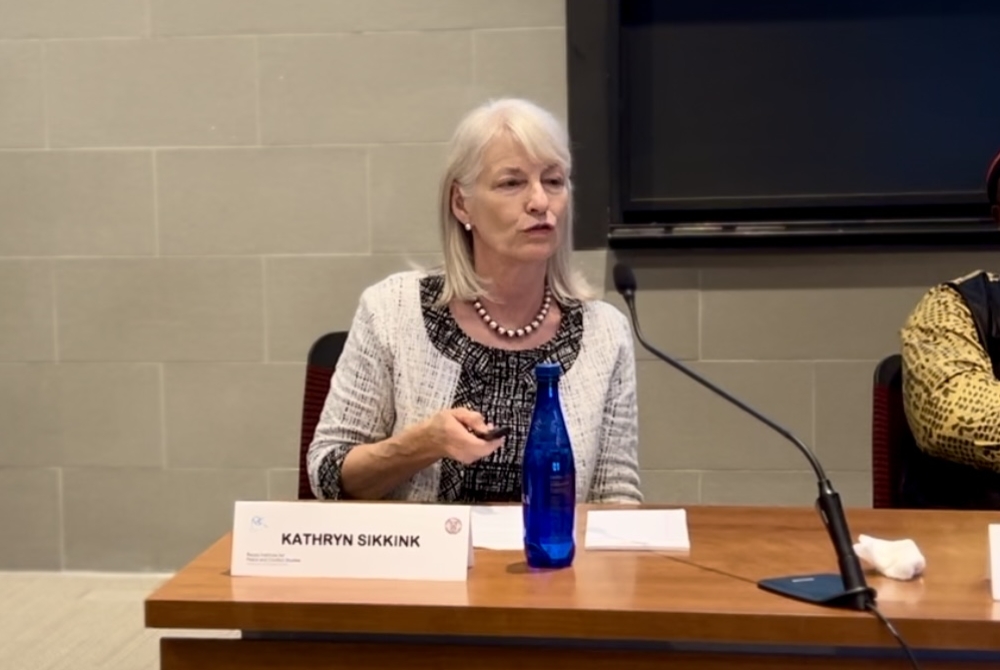 Kathryn Sikkink, the Ryan Family Professor of Human Rights Policy at the Harvard Kennedy School